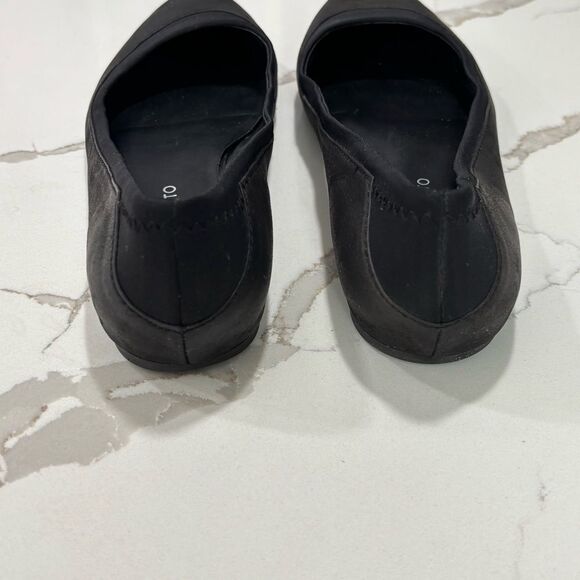 Franco Sarto | Women’s Coal Grey and Black Leather Caterina Ballet Flat Size 7.5 - Picture 7 of 9